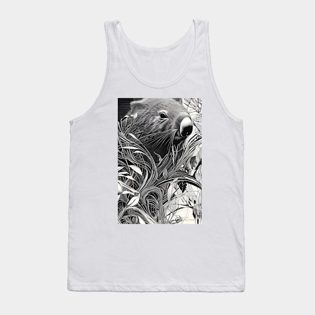 Garden Wombat Tank Top by J7Simpson